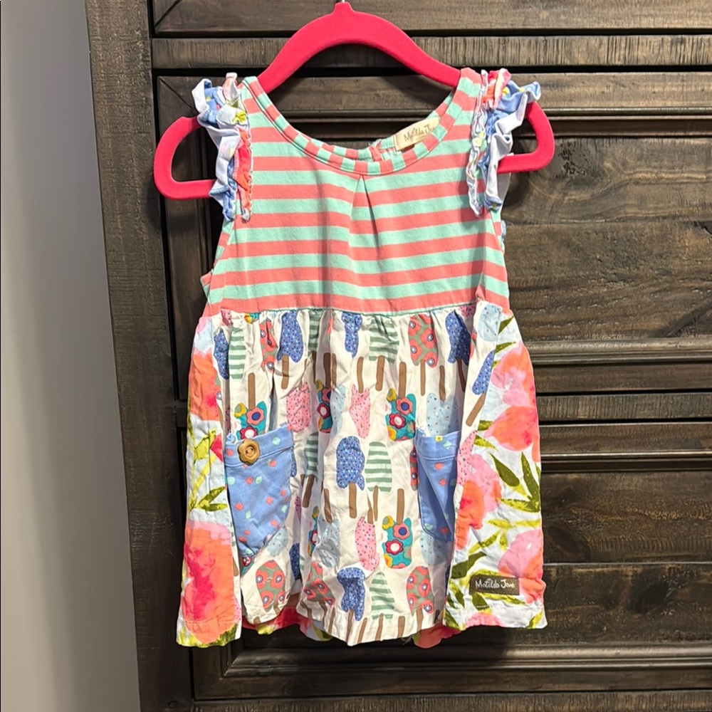Matilda Jane Striped and Floral Sleeveless Top